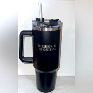 Black Waffle House Stainless Steel Tumbler 40oz